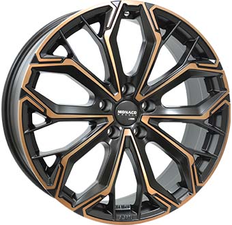 MONACO WHEELS GPC17 BLACK/COPPER 8X19 i gruppen FÄLGAR / ALUMINIUMFÄLGAR hos Svenska Gummihuset AB (A191125H80GPC17BC664)