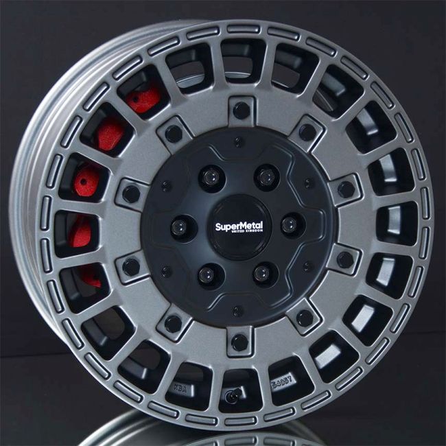 SUPERMETAL RIG DULL ANTHRACITE 7,5X17 i gruppen FÄLGAR / ALUMINIUMFÄLGAR hos Svenska Gummihuset AB (A171125H75SUPRIDA666)