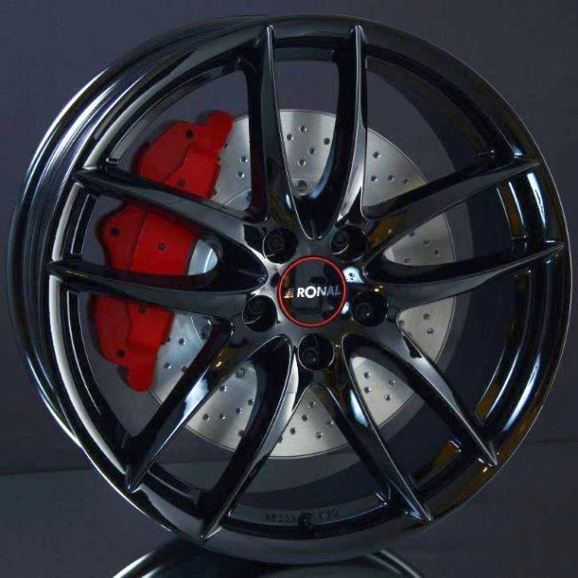 RONAL R46 GLOSS BLACK 7,5X18 i gruppen FLGAR / ALUMINIUMFLGAR hos Svenska Gummihuset AB (A181205H75RONR4726)