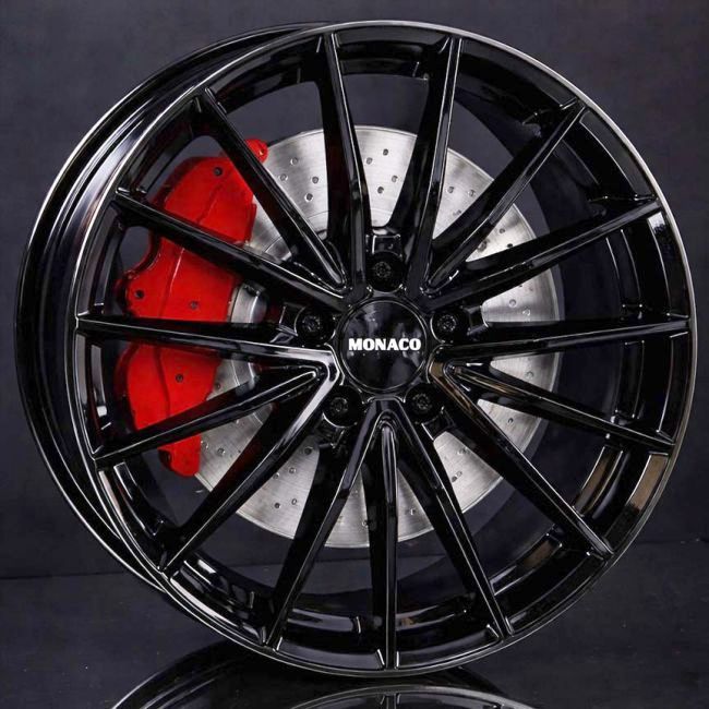 MONACO WHEELS GP14 GLOSS BLACK 9X21 i gruppen FÄLGAR / ALUMINIUMFÄLGAR hos Svenska Gummihuset AB (A211125M9MOGP14GB666)