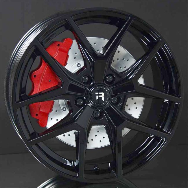 R-SERIES R19 GLOSS BLACK 7,5X18 i gruppen F�LGAR / ALUMINIUMF�LGAR hos Svenska Gummihuset AB (A181125H75RSER19GL571)