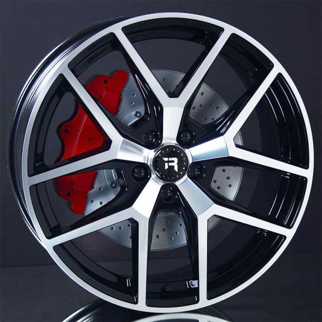 R-SERIES R19 BLACK/POLISHED 8X19 i gruppen F�LGAR / ALUMINIUMF�LGAR hos Svenska Gummihuset AB (A191085H80RSER19BP633)