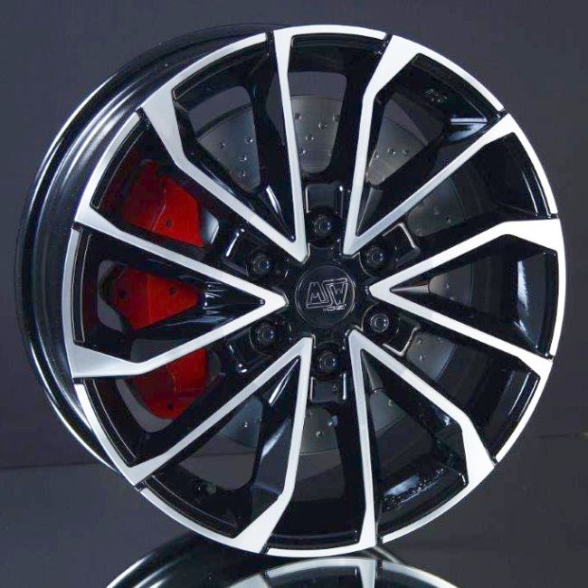 MSW 42 VAN GLOSS BLACK POLISH 6,5X17 i gruppen FLGAR / ALUMINIUMFLGAR hos Svenska Gummihuset AB (A171206H65MW42BLPOV746)