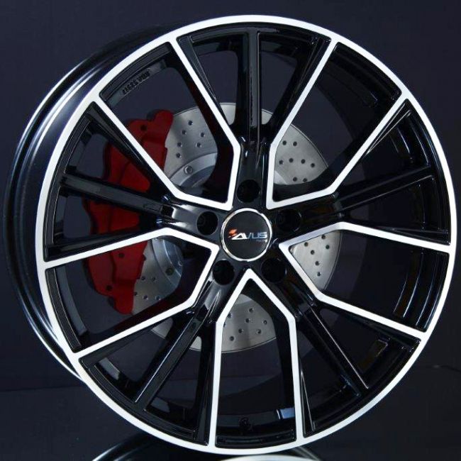AVUS AF18 BLACK POLISHED 8,5X19 i gruppen FLGAR / ALUMINIUMFLGAR hos Svenska Gummihuset AB (A191125M85AVAF18B666)