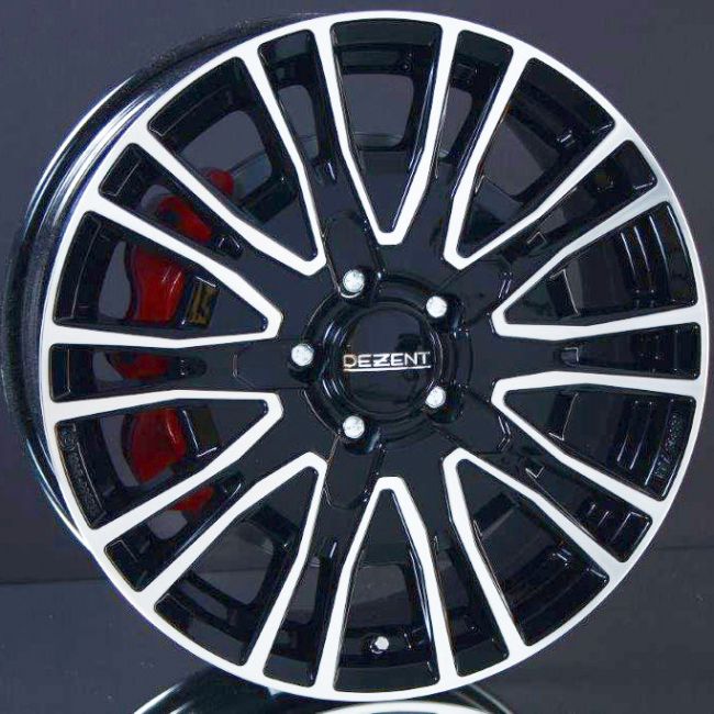 DEZENT KE BLACK/POLISHED 6,5X16 i gruppen FLGAR / ALUMINIUMFLGAR hos Svenska Gummihuset AB (A161185H65DEZKEBP711)
