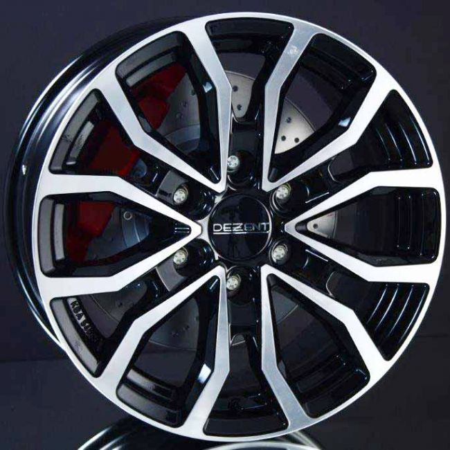 DEZENT KC DARK BLACK/POLISHED 7,5X17 i gruppen FLGAR / ALUMINIUMFLGAR hos Svenska Gummihuset AB (A171396M75DEKCDA1061)