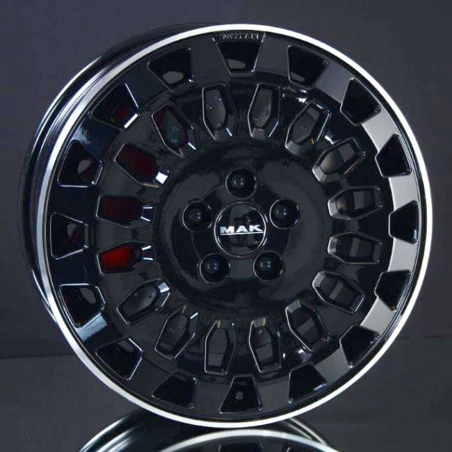 MAK OVERLAND DARK BLACK/POLISHED LIP 7X17 i gruppen FLGAR / ALUMINIUMFLGAR hos Svenska Gummihuset AB (A171205H70MAOVLABP651)