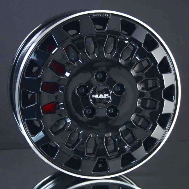 MAK OVERLAND DARK BLACK/POLISHED LIP 8X18 i gruppen F�LGAR / ALUMINIUMF�LGAR hos Svenska Gummihuset AB (A181306H80MAOVLABP841)