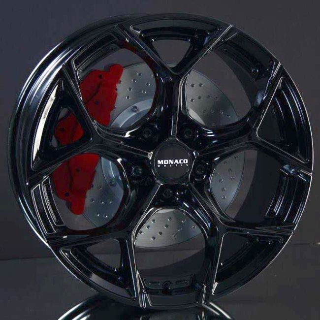 Monaco Wheels GP16 Gloss Black 8X19 i gruppen F�LGAR / ALUMINIUMF�LGAR hos Svenska Gummihuset AB (A191125M8MOGP16GB665)