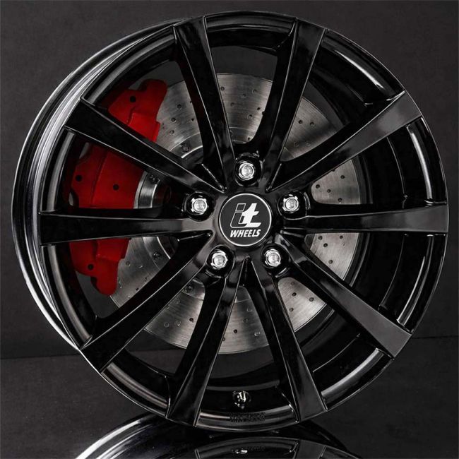 IT WHEELS ALICE GLOSS BLACK 7X17 i gruppen F�LGAR / ALUMINIUMF�LGAR hos Svenska Gummihuset AB (A171005H7ITALIGB571)