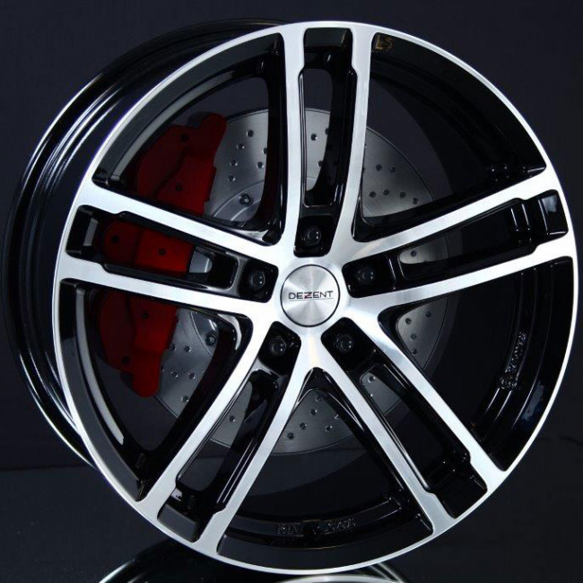 DEZENT TZ BLACK/POLISHED 6,5X16 i gruppen FLGAR / ALUMINIUMFLGAR hos Svenska Gummihuset AB (A161145MH65DEZTZD671)
