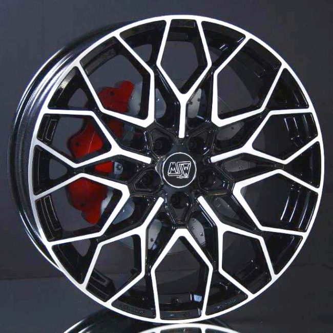 MSW 51 GLOSS BLACK POLISHED 8,5X20 i gruppen FLGAR / ALUMINIUMFLGAR hos Svenska Gummihuset AB (A201085M85MSW51GBP633)
