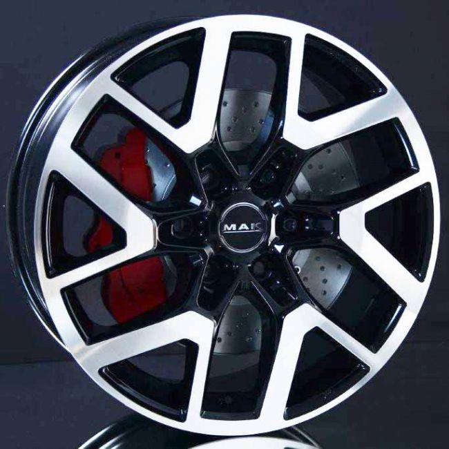 MAK GRAVEL DARK BLACK/POLISHED 8X18 i gruppen FLGAR / ALUMINIUMFLGAR hos Svenska Gummihuset AB (A181396M80MAGRA1001)