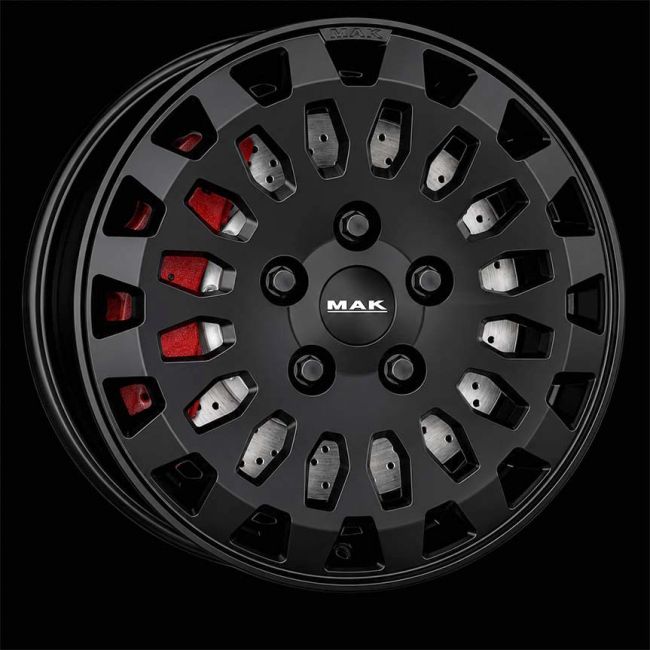 MAK OVERLAND MATT BLACK 6,5X16 i gruppen F�LGAR / ALUMINIUMF�LGAR hos Svenska Gummihuset AB (A161185H65MAOVLAMB711)
