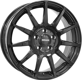 MONACO WHEELS RALLYE GLOSS BLACK 7X17 i gruppen FLGAR / ALUMINIUMFLGAR hos Svenska Gummihuset AB (A171004M70MORALLGB731)