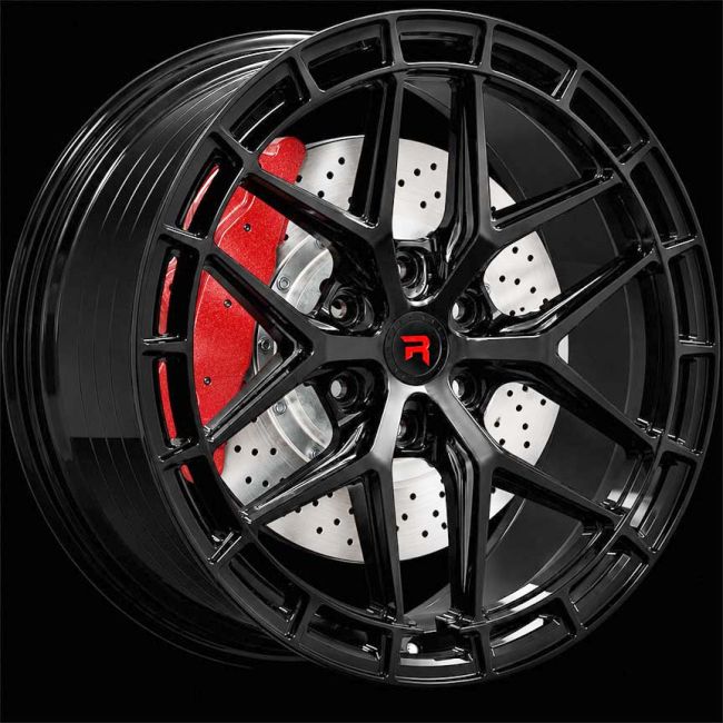 R-Series R21 Gloss Black 8X18 i gruppen F�LGAR / ALUMINIUMF�LGAR hos Svenska Gummihuset AB (A181125H8RSERR21GB666)
