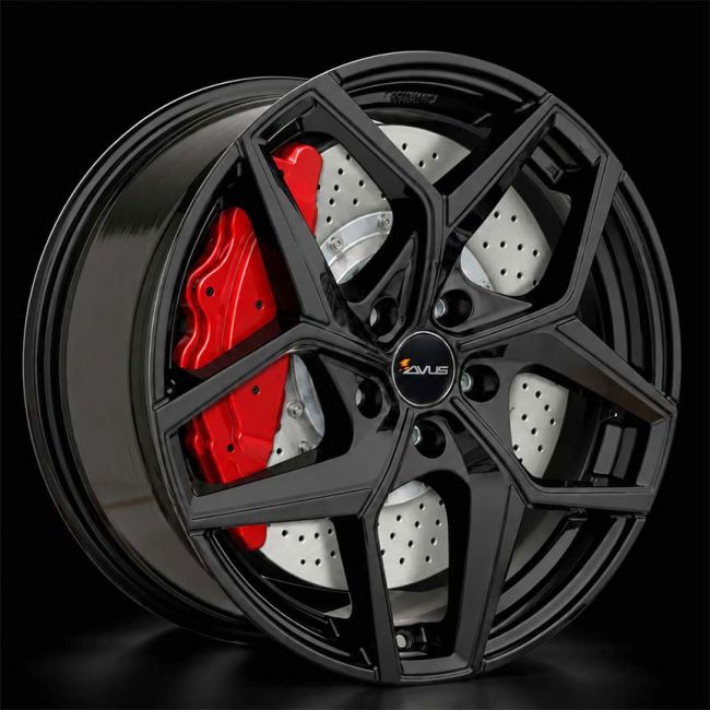 AVUS AC-523 Gloss Black 8,5X20 i gruppen FÄLGAR / ALUMINIUMFÄLGAR hos Svenska Gummihuset AB (A201205H85AVGB634)
