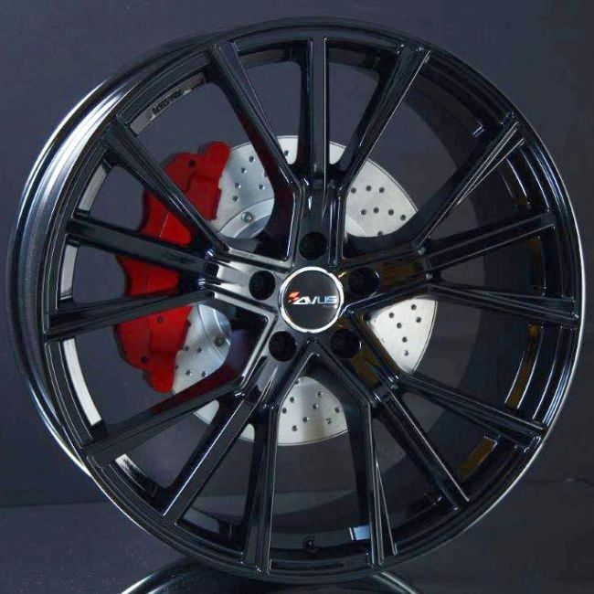 AVUS AF18 GLOSS BLACK 8,5X20 i gruppen FLGAR / ALUMINIUMFLGAR hos Svenska Gummihuset AB (A201125M85AVAF20GB664)