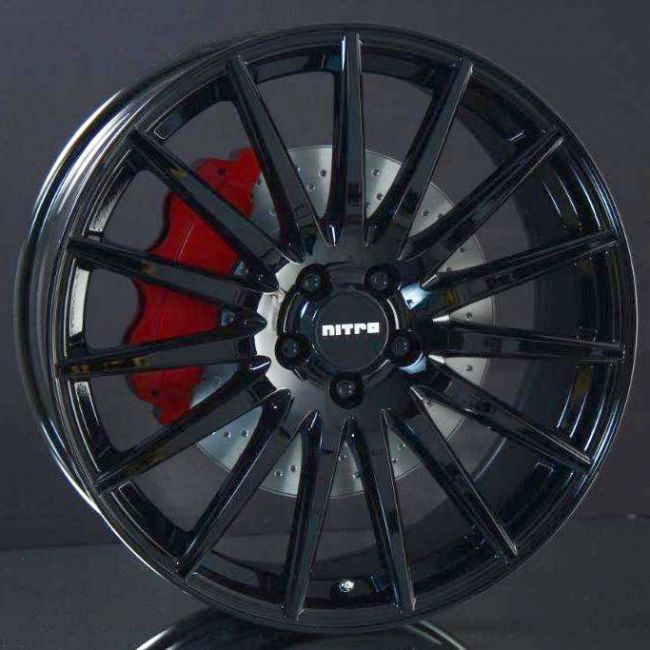 NITRO STING FF GLOSS BLACK 9,5X20 i gruppen FLGAR / ALUMINIUMFLGAR hos Svenska Gummihuset AB (A201145H95NISTGB641)
