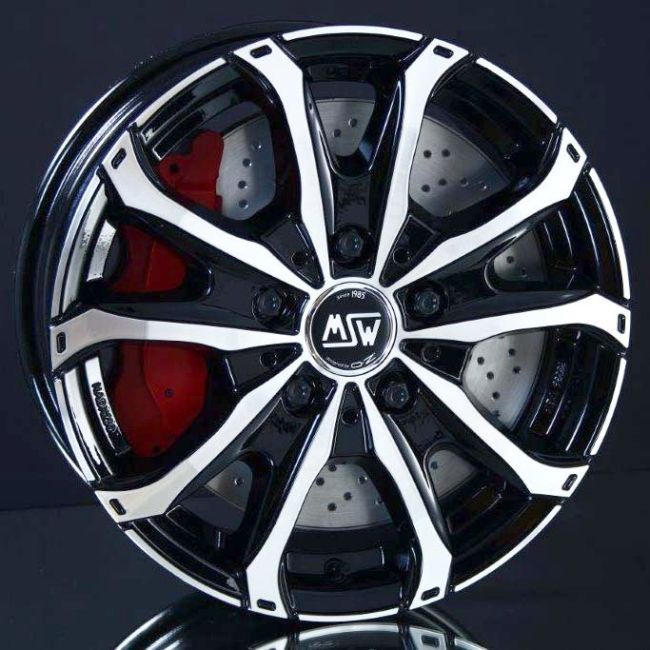 MSW 40 VAN BLACK/POLISHED 6,5X16 i gruppen FLGAR / ALUMINIUMFLGAR hos Svenska Gummihuset AB (A161205H65MSW40VMBLK651)