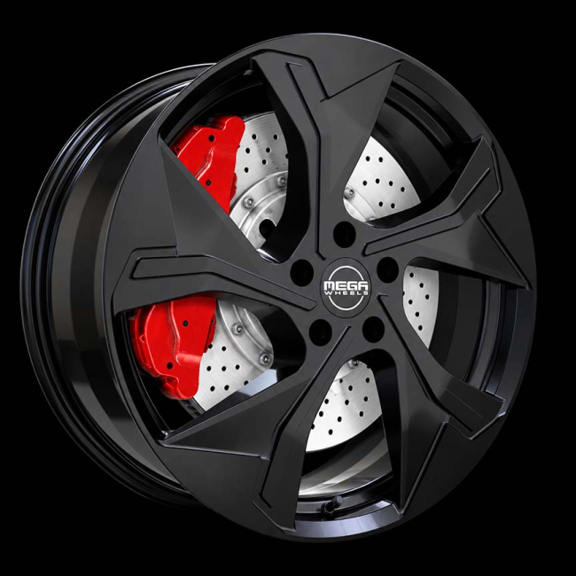 MEGA WHEELS Triton Black 7X18 i gruppen FÄLGAR / ALUMINIUMFÄLGAR hos Svenska Gummihuset AB (A181145H70MEWHTRB671)