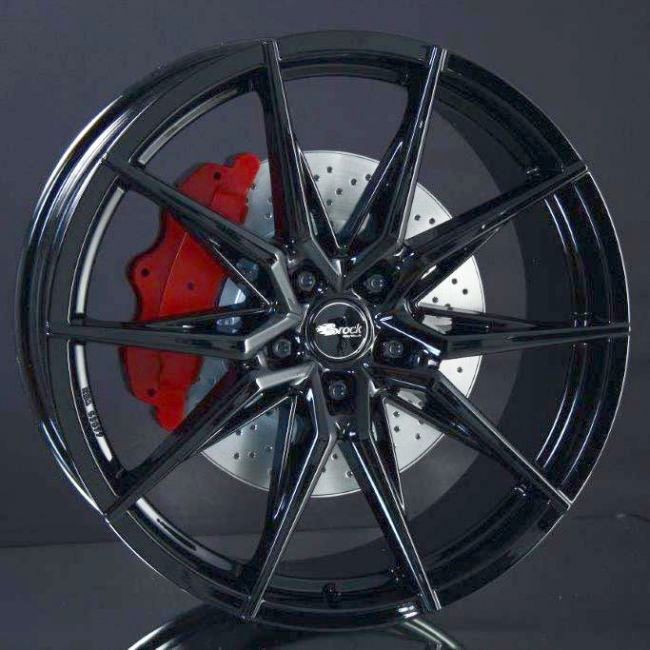 BROCK B42 SHINY BLACK 9,5X20 i gruppen FLGAR / ALUMINIUMFLGAR hos Svenska Gummihuset AB (A201145H95B42SHIBLK641)