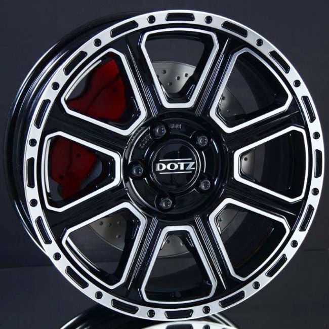 DOTZ KALAHARI BLACK/POLISHED 8X17 i gruppen FLGAR / ALUMINIUMFLGAR hos Svenska Gummihuset AB (A171396M80KALBP931)