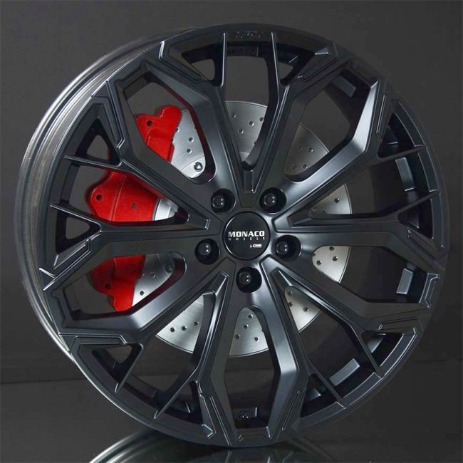 MONACO WHEELS GPC17 DULL BLACK 8X19 i gruppen F�LGAR / ALUMINIUMF�LGAR hos Svenska Gummihuset AB (A191125M80GPC17DB665)