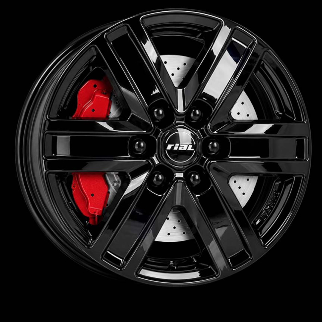 RIAL TRANSPORTER 6 GLOSS BLACK 7X17 i gruppen F�LGAR / ALUMINIUMF�LGAR hos Svenska Gummihuset AB (A171206H65RITRA6GB746)