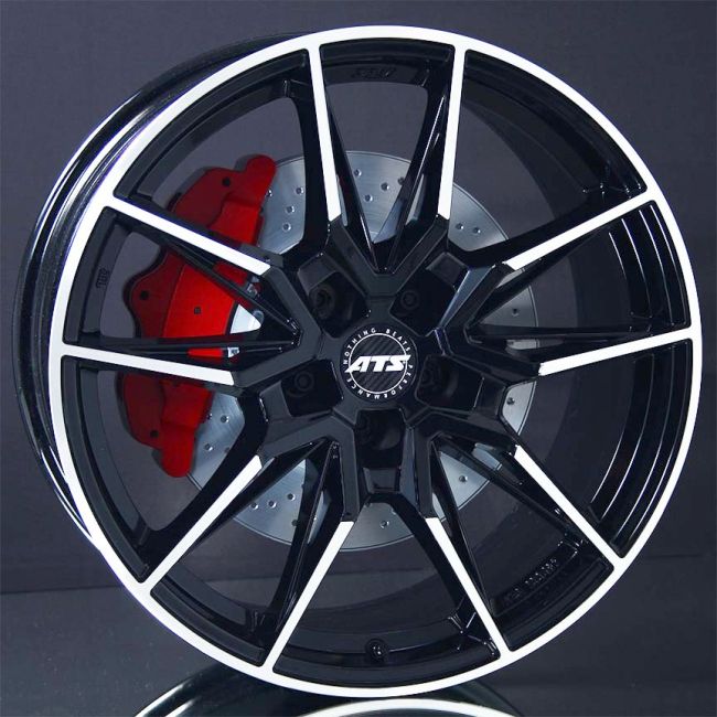 Ats Force diamond-black frontpolished 8,5X19 i gruppen F�LGAR / ALUMINIUMF�LGAR hos Svenska Gummihuset AB (A191125HM85ATFORBP666)