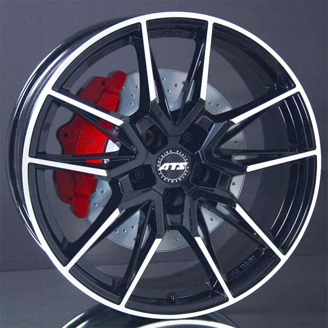 Ats Force diamond-black frontpolished 8,5X19 i gruppen F�LGAR / ALUMINIUMF�LGAR hos Svenska Gummihuset AB (A191125MH85ATFORBP666)