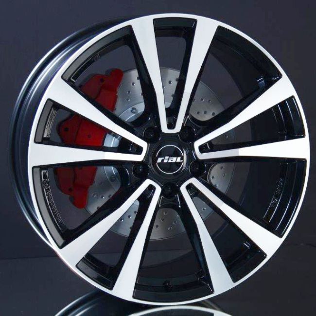 RIAL M12 DIAMOND BLACK POLISHED 8X19 i gruppen FLGAR / ALUMINIUMFLGAR hos Svenska Gummihuset AB (A191125L80M12POL666)
