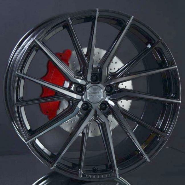 VOSSEN HF4T DOUBLE TINTED GLOSS BLACK 10,5X22