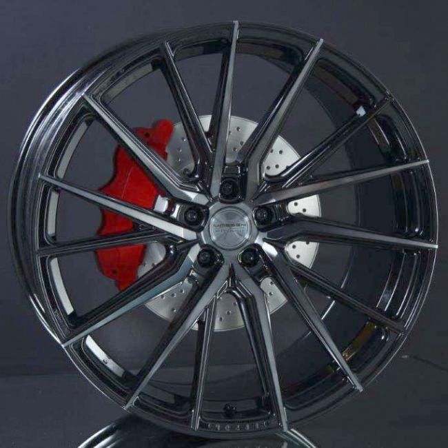VOSSEN HF4T DOUBLE TINTED GLOSS BLACK 9X20 i gruppen FLGAR / ALUMINIUMFLGAR hos Svenska Gummihuset AB (A201125M90HF4TDTBR666)