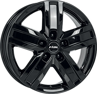 RIAL TRANSPORTER 5 GLOSS BLACK 7X17 i gruppen FLGAR / ALUMINIUMFLGAR hos Svenska Gummihuset AB (A171085H70RITRA5GB651)
