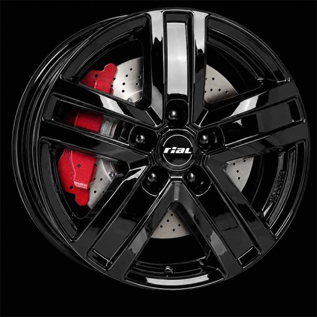RIAL TRANSPORTER 5 GLOSS BLACK 6,5X16 i gruppen F�LGAR / ALUMINIUMF�LGAR hos Svenska Gummihuset AB (A161145H65RITRA5GB661)