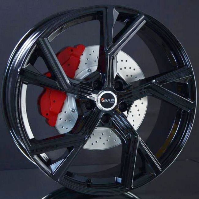 AVUS AF20 GLOSS BLACK 8,5X19 i gruppen FLGAR / ALUMINIUMFLGAR hos Svenska Gummihuset AB (A191125M85AVAF20GB664)