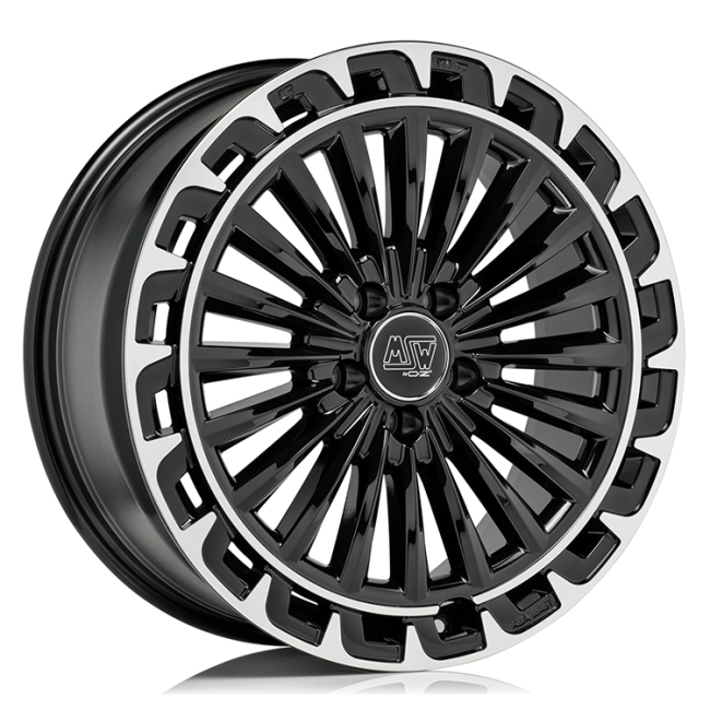 MSW 32 GLOSS BLACK/POLISHED 8,5X20 i gruppen FLGAR / ALUMINIUMFLGAR hos Svenska Gummihuset AB (A201125M85MSW32BP666)