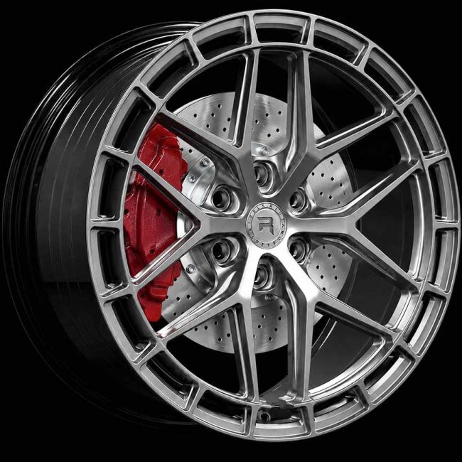 R-Series R21 Hyper Silver Black 8X18 i gruppen F�LGAR / ALUMINIUMF�LGAR hos Svenska Gummihuset AB (A181206H8RSERR21HSB746)