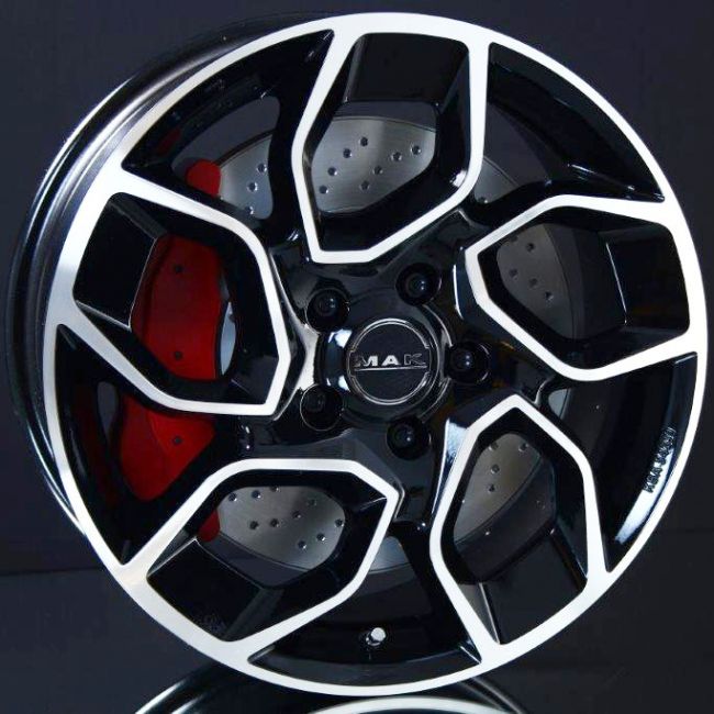 MAK EXPRESS BLACK/POLISHED 6,5X16 i gruppen FLGAR / ALUMINIUMFLGAR hos Svenska Gummihuset AB (A161185H65MAKEZBP711)