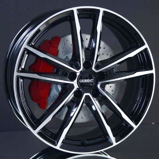 DEZENT KF DARK BLACK/POLISHED 6,5X17 i gruppen FLGAR / ALUMINIUMFLGAR hos Svenska Gummihuset AB (A171005M65DEZKFBLP571)