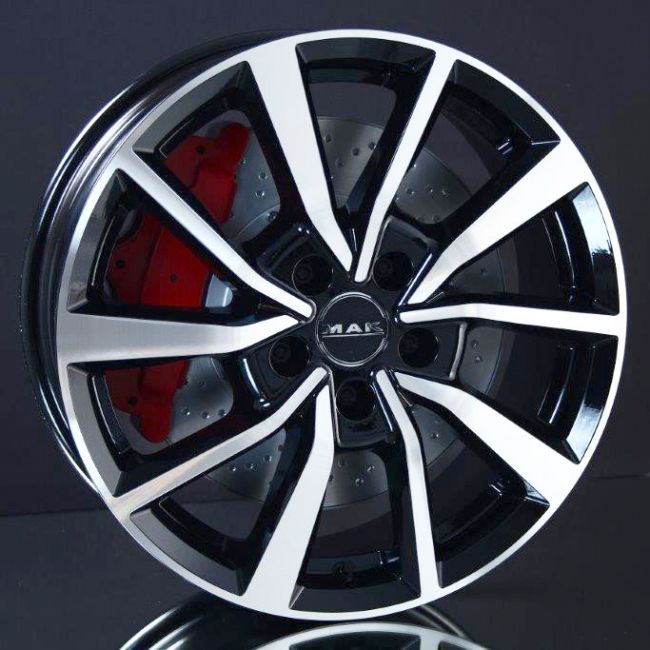 MAK PANORAMA BLACK/POLISHED 6,5X17 i gruppen FLGAR / ALUMINIUMFLGAR hos Svenska Gummihuset AB (A171125M65MAKPAN666)