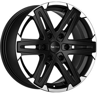 SUPERMETAL COMPASS DULL BLACK POLISHED LIP 8,5X18 i gruppen FLGAR / ALUMINIUMFLGAR hos Svenska Gummihuset AB (A181396H85SUPMCODBPL931)