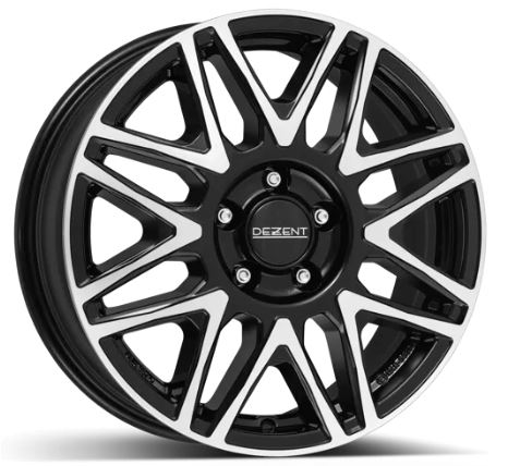 DEZENT KH DARK BLACK/POLISHED 7,5X18 i gruppen FLGAR / ALUMINIUMFLGAR hos Svenska Gummihuset AB (A181206H75DEZKHBP746)