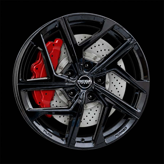 Mega Wheels Scorpius FF Black 8,5X20 i gruppen F�LGAR / ALUMINIUMF�LGAR hos Svenska Gummihuset AB (A201205M85MEWHSCOB633)