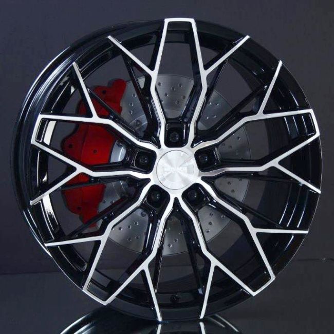 MONACO WHEELS FF3 BLACK POLISHED 8,5X19 i gruppen FLGAR / ALUMINIUMFLGAR hos Svenska Gummihuset AB (A191145M85FF3BLPL671)