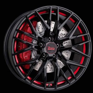 MAM RS4 Black Painted Red Inside