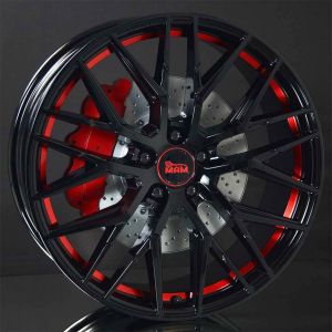 MAM RS4 Black Painted Red Inside