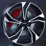 DEZENT KB DARK BLACK/POLISHED 7,5X19 i gruppen FLGAR / ALUMINIUMFLGAR hos Svenska Gummihuset AB (A191085H75DEKBBP634)
