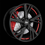 MAM RS5 Black Painted Red Inside 7,5X17 i gruppen F�LGAR / ALUMINIUMF�LGAR hos Svenska Gummihuset AB (A171125M75MAMRS5BR666)